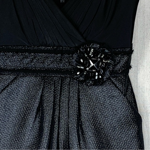 BCBGMaxAzria~NWOT~Womens Sleeveless Black Metallic Party/Cocktail Mini Dress~Sz0 - Picture 6 of 14